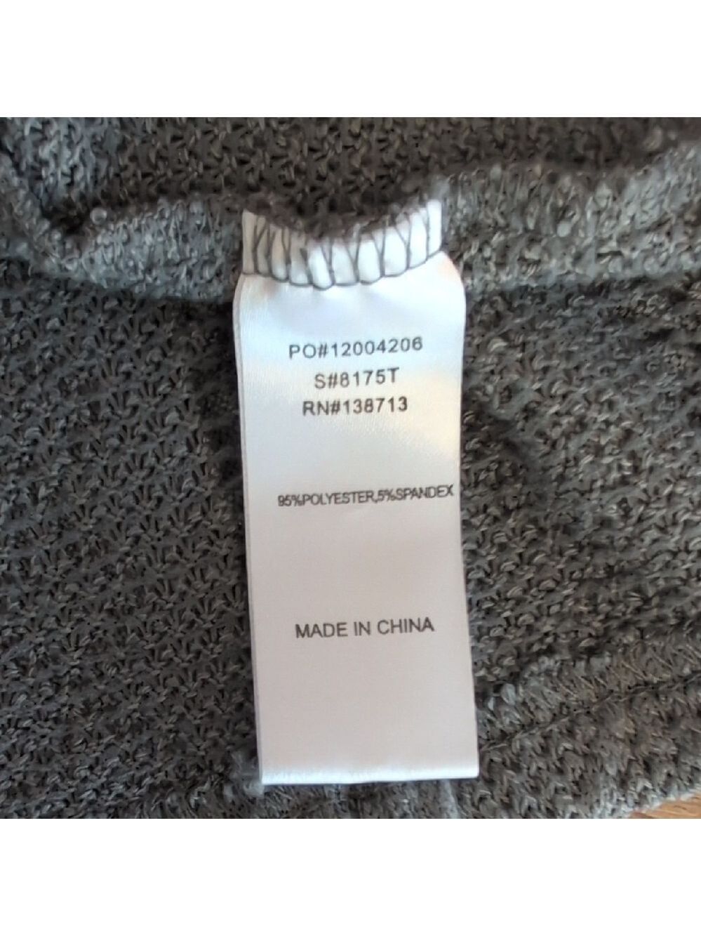 Doe & Rae Stylish Gray Knit Sweater S R123 - Picture 6 of 7